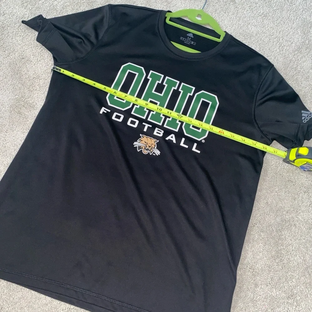 Adidas Ohio University Football Bobcats Men’s‎ Medium Short Sleeves Shirt Top